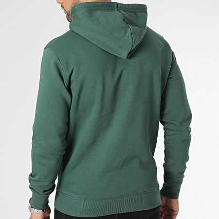 Classic Series - Felpa con cappuccio Oxford Verde Bianco