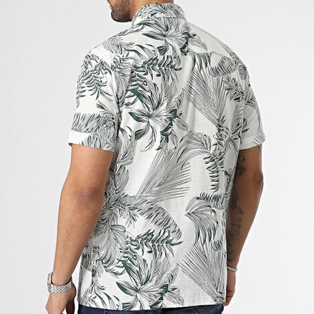 Tiffosi - Camicia a maniche corte Rogan White Green Khaki Floral