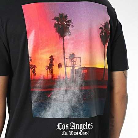 Luxury Lovers - Tee Shirt Oversize Large Los Angeles Sneakersball Nero
