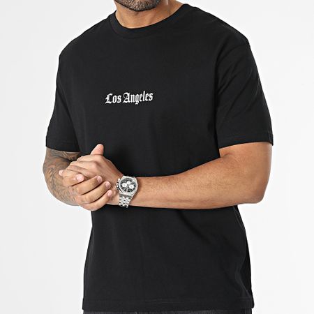 Luxury Lovers - Tee Shirt Oversize Large Los Angeles Sneakersball Nero
