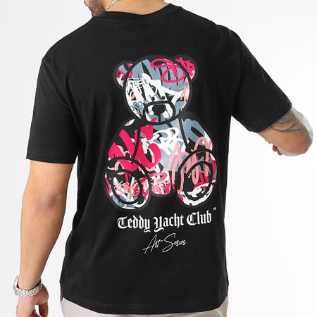 Teddy Yacht Club - Tee Shirt Oversize Large Art Series Pink Black