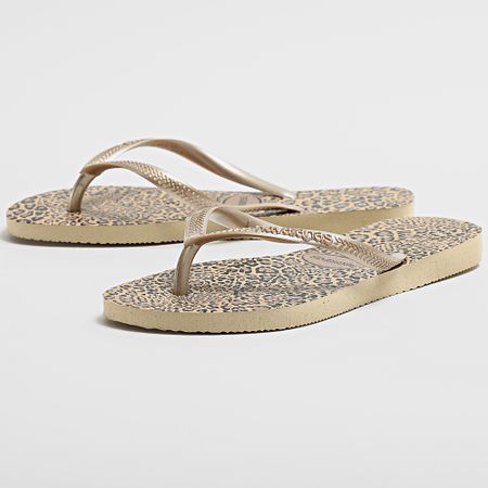 Havaianas - Infradito Slim Animals Beige Leopard da donna