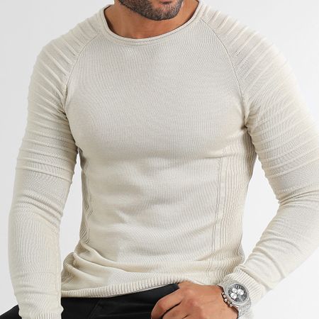 LBO - Maglia con inserto in tinta unita 0350 Beige