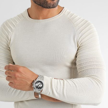 LBO - Maglia con inserto in tinta unita 0350 Beige