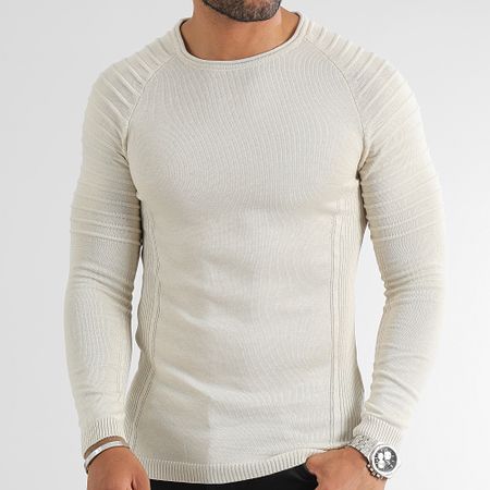 LBO - Maglia con inserto in tinta unita 0350 Beige