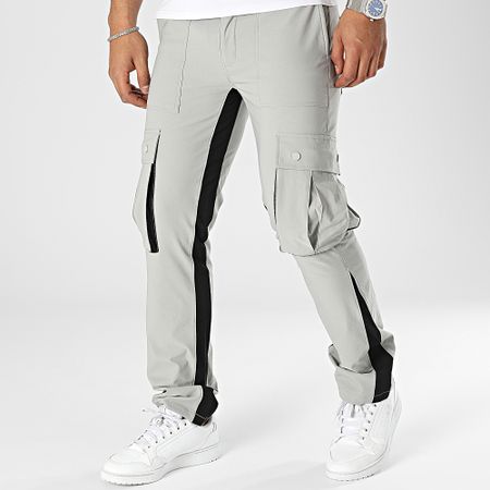 John H - Pantaloni cargo grigi