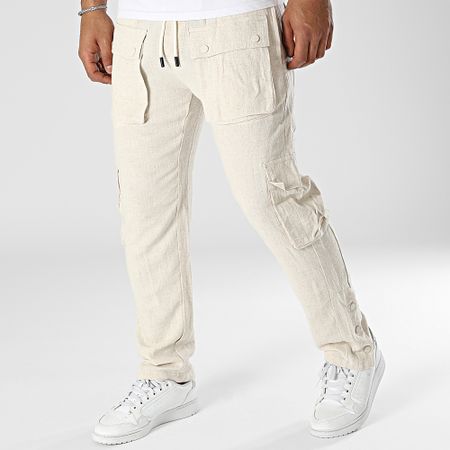 John H - Pantaloni cargo beige