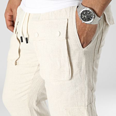 John H - Pantaloni cargo beige