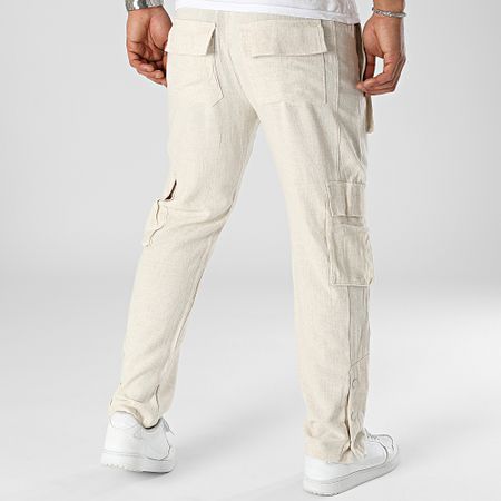 John H - Pantaloni cargo beige