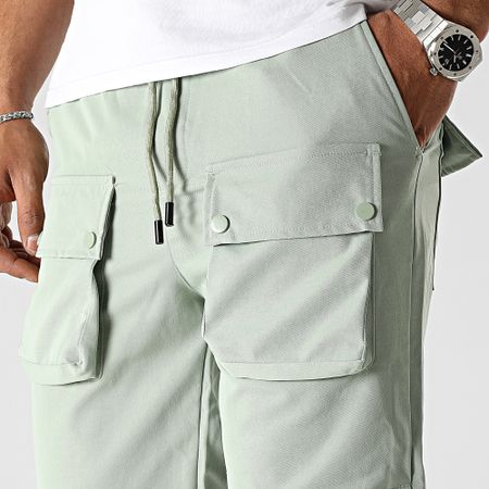 John H - Pantaloncini Cargo verde chiaro