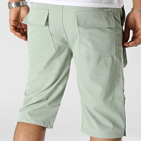 John H - Pantaloncini Cargo verde chiaro