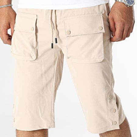 John H - Pantaloncini Cargo beige