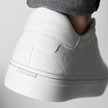 Calvin Klein - Sneakers Vulcan Slip-On Mono Mix 1593 Bianco Mono