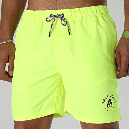 Sale Môme Paris - Pantaloncini da bagno Gorilla Piccolo Giallo Fluorescente Nero