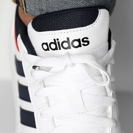 Adidas Originals - Hoops 3 GY5427 Cloud White Collegiate Navy Classic Red Sneakers