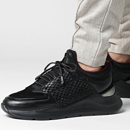 Benjamin Berner - Sneaker alte Magnus Runner Cut-Neoprene All Black Cobra