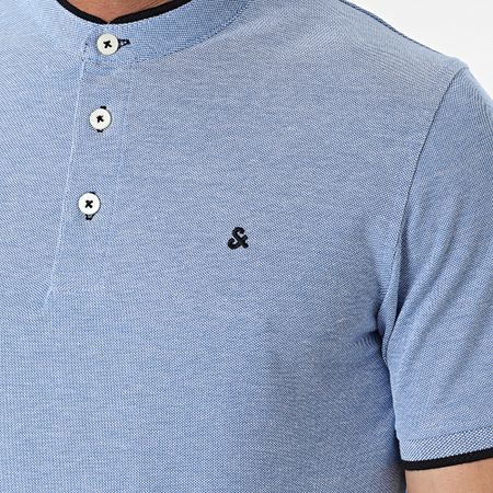 Jack And Jones - Polo Paulos a maniche corte blu chiaro
