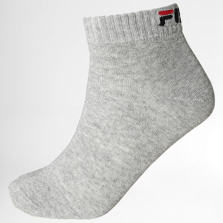 Fila - Confezione da 6 paia di calzini F9300 bianco nero grigio erica