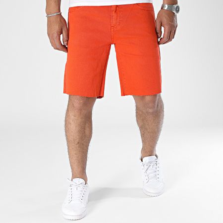 Frilivin - Pantaloncini di jeans arancioni