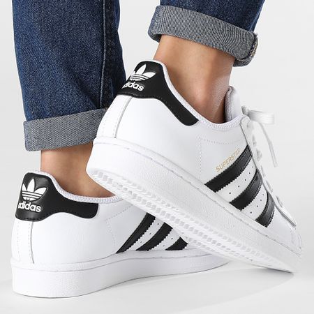 Adidas Originals - Sneaker alte Superstar donna FU7712 Cloud White Core Black