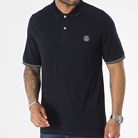 Jack And Jones - Polo in gomma a manica corta Navy