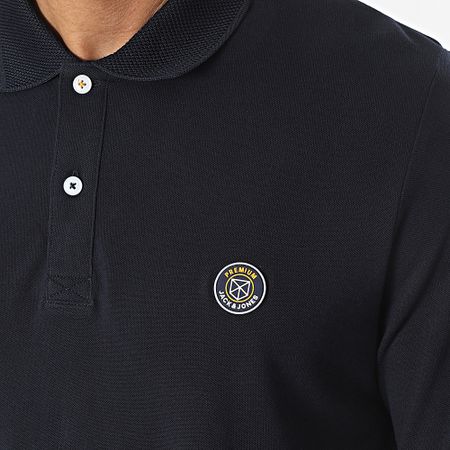 Jack And Jones - Polo in gomma a manica corta Navy