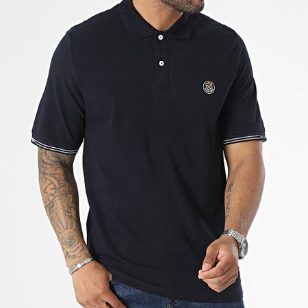 Jack And Jones - Polo in gomma a manica corta Navy