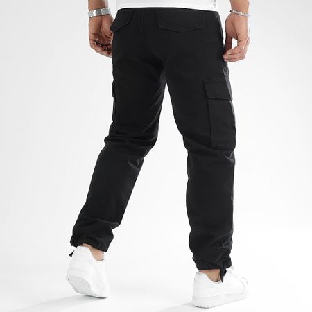 LBO - Pantaloni cargo a gamba larga con tasche 2989 Nero