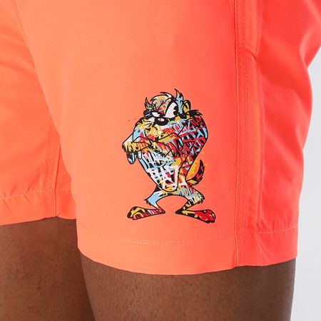 Looney Tunes - Pantaloncini da bagno Taz Graff Arancione fluo