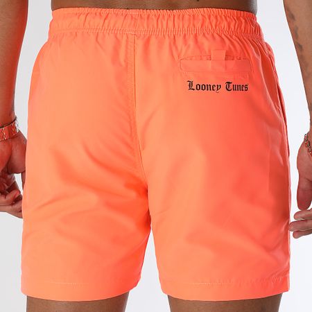 Looney Tunes - Pantaloncini da bagno Taz Graff Arancione fluo