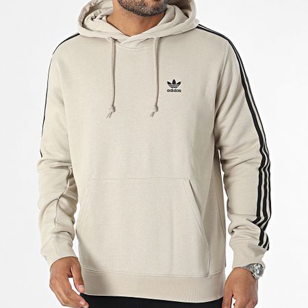 Adidas Originals - Felpa con cappuccio 3 strisce IL2490 Beige
