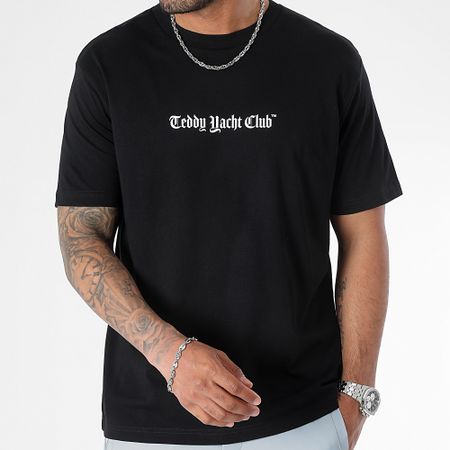 Teddy Yacht Club - Tee Shirt Oversize Large Art Series Dripping Nero