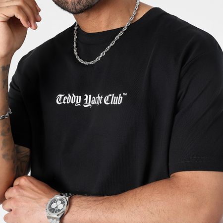 Teddy Yacht Club - Tee Shirt Oversize Large Art Series Dripping Nero