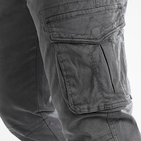 John H - Pantaloni cargo grigio antracite