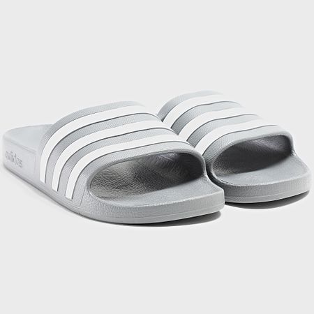 Adidas Sportswear - Claquettes Adilette Aqua F35538 Grigio Tre Bianco