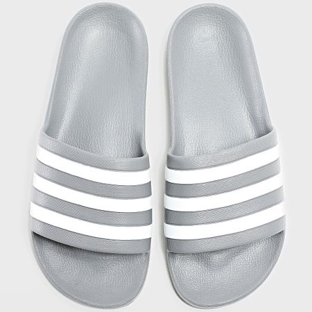 Adidas Sportswear - Claquettes Adilette Aqua F35538 Grigio Tre Bianco