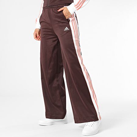 Adidas Sportswear - Tuta sportiva Team Sport Donna IJ8779 Marrone Bianco