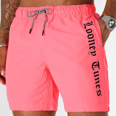 Looney Tunes - Pantaloncini da bagno gotici rosa fluo