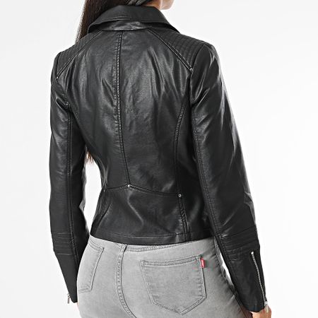 Only - Giacca Gemma da donna in ecopelle nera