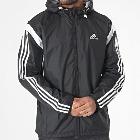 Adidas Originals - Giacca a vento con cappuccio IN9953 Nero