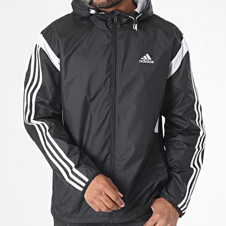 Adidas Originals - Giacca a vento con cappuccio IN9953 Nero