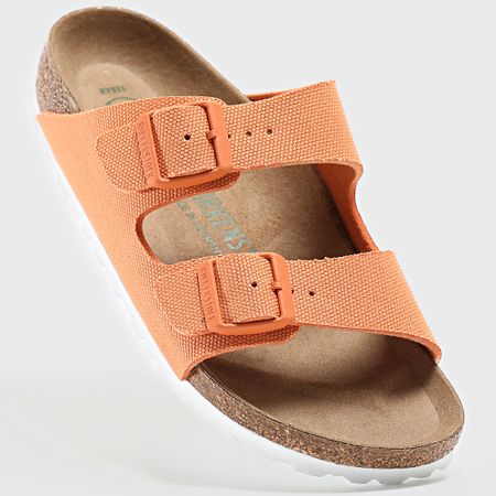 BIRKENSTOCK - Sandali da donna Arizona Rivet Logo Vegan Canvas Papaya