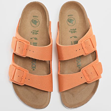 BIRKENSTOCK - Sandali da donna Arizona Rivet Logo Vegan Canvas Papaya