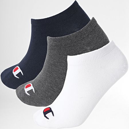 Champion - Confezione da 3 paia di calzini U20100 Navy White Grey Charcoal