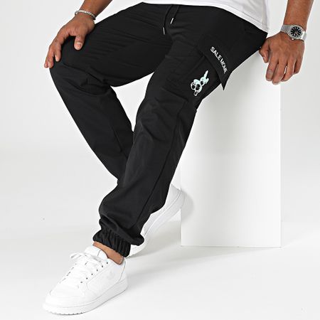 Sale Môme Paris - Pantaloni cargo coniglio nero verde menta