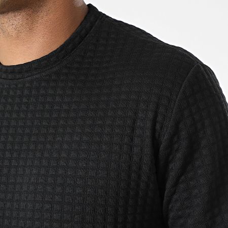 LBO - Set Felpa con girocollo e pantaloni da jogging 1070521 Nero