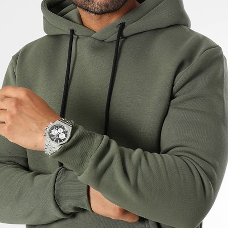 LBO - Felpa con cappuccio 3049 Verde Khaki