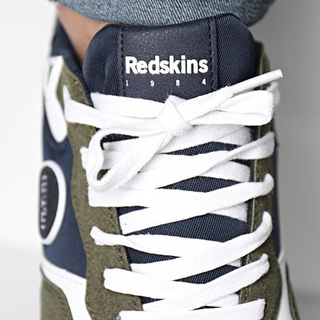 Redskins - Sneakers Oyati PO4910P Verde Khaki Blu Navy Bianco