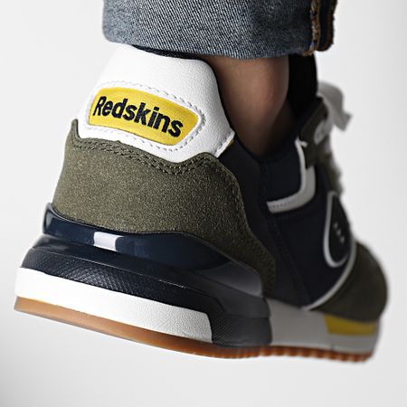 Redskins - Sneakers Oyati PO4910P Verde Khaki Blu Navy Bianco