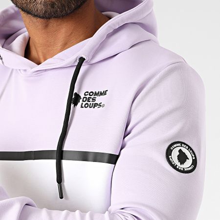 Comme Des Loups - Tuta da ginnastica bianca Candy Violet
